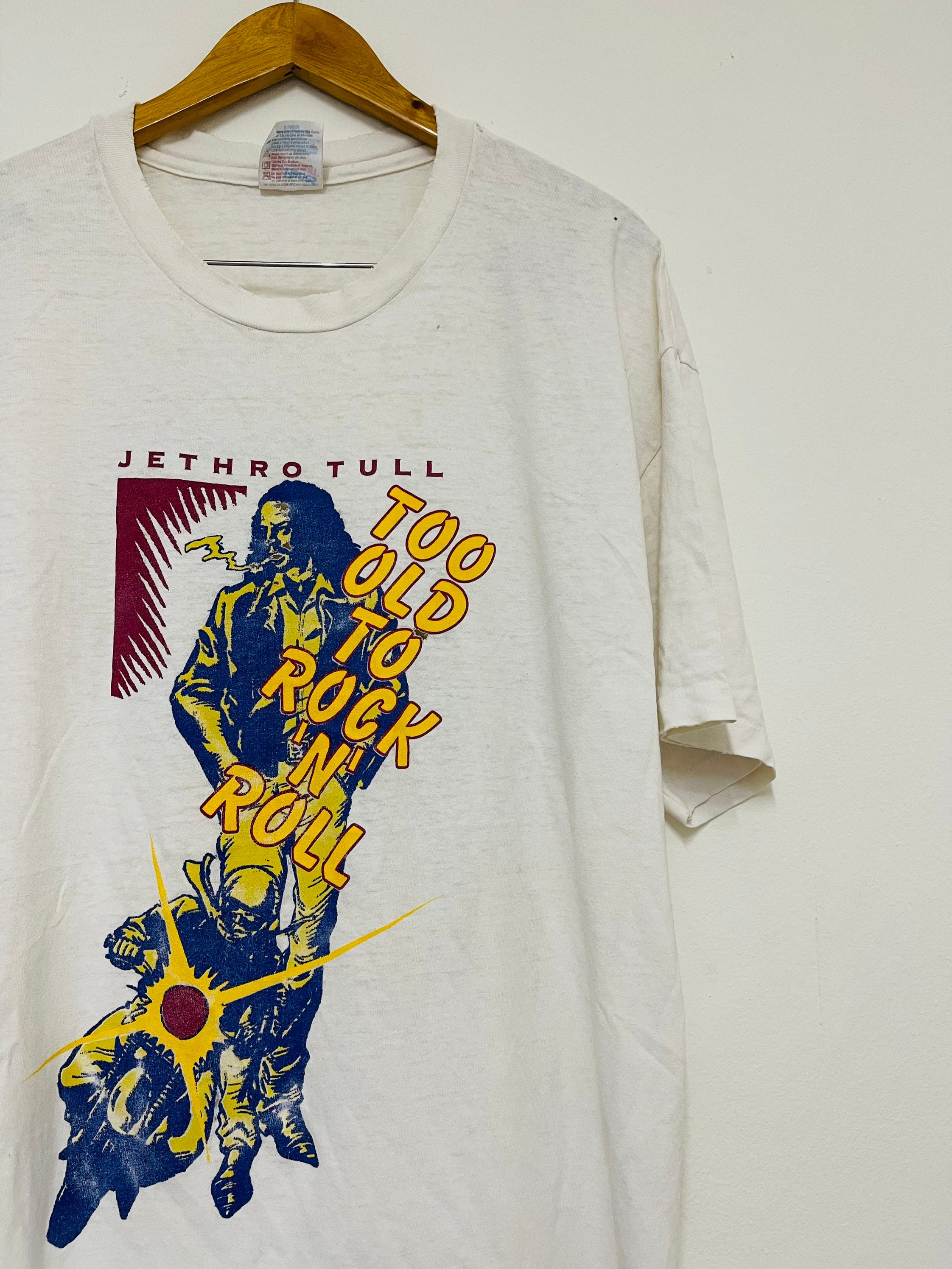 Vintage 90's Jethro Tull “ Too Old to Rock N Roll Band T-shirt