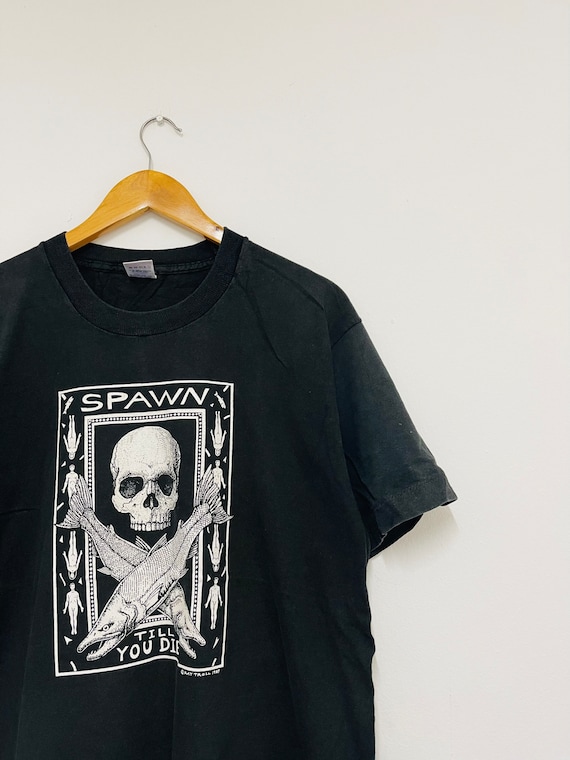 Vintage 80's Spawn Till You Die by Ray Troll T-shirt / Rare