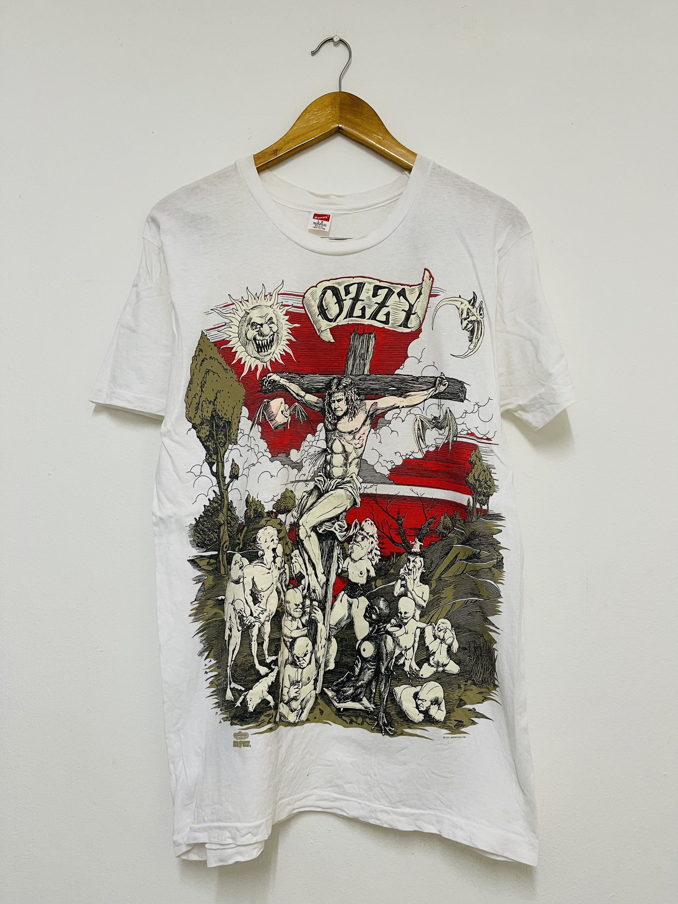 Ozzy Osborne 91年製ヴィンテージTシャツ Vintage 90s Ozzy Osbourne 1991 Glow in the Dark Designs