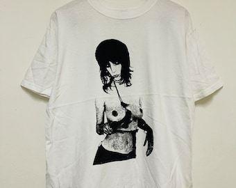 Vintage Late 90’s Patti Smith Photography Fotofolio T-Shirt / Artwork / Poetry / Painter / Singer / Streetwear / White / M