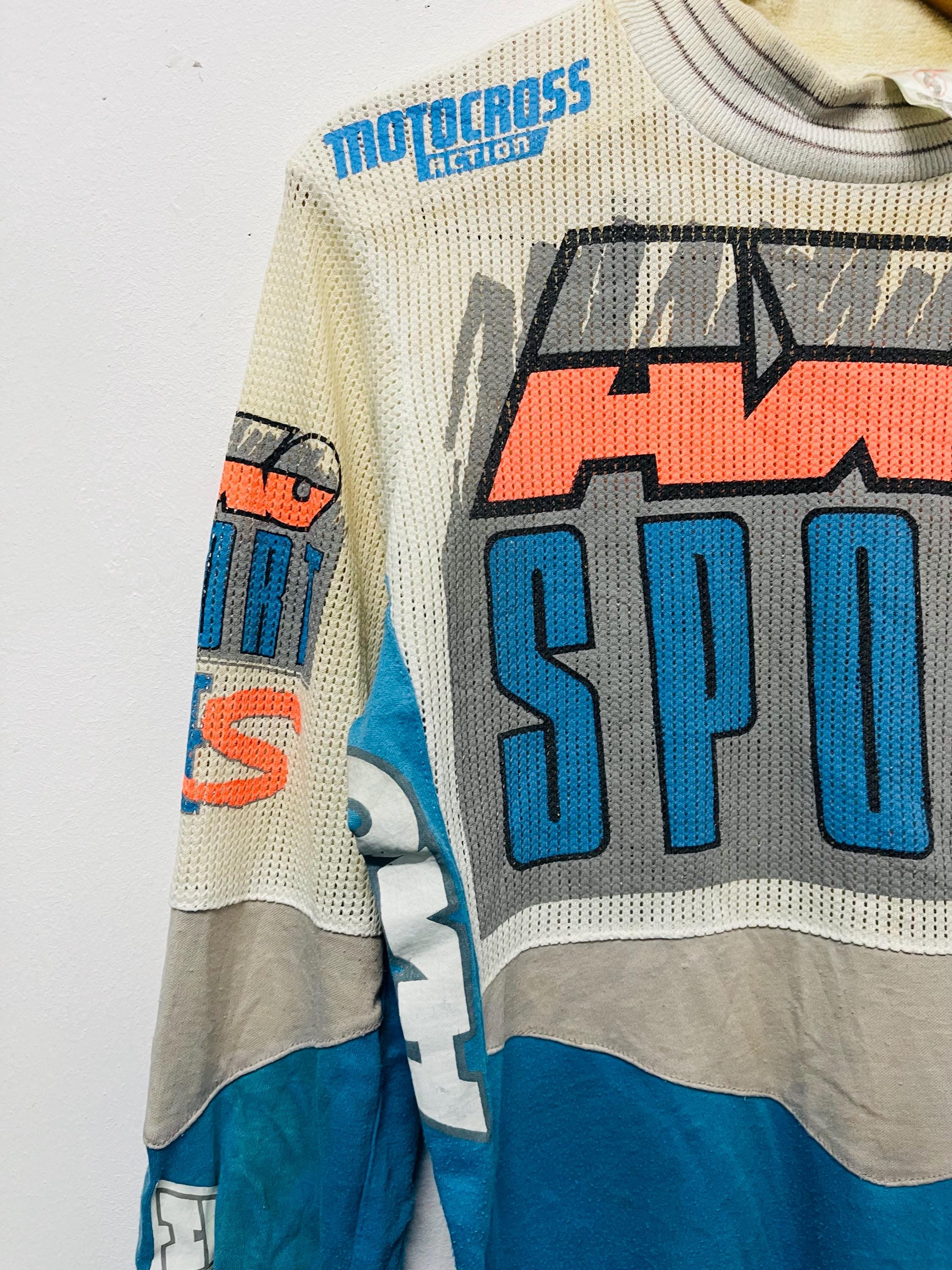 ヴィンテージ90年代 Axo Sport レーシングTシャツ：モトクロス長袖 M 
