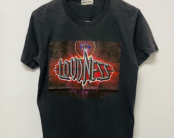 Vintage 80s LOUDNESS Lightning Strikes 1986 Tour Concert T Shirt