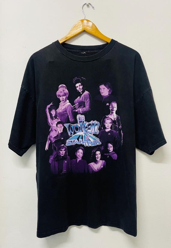 Vintage 90s Star Trek : the Women of the Star Trek T-shirt / Film