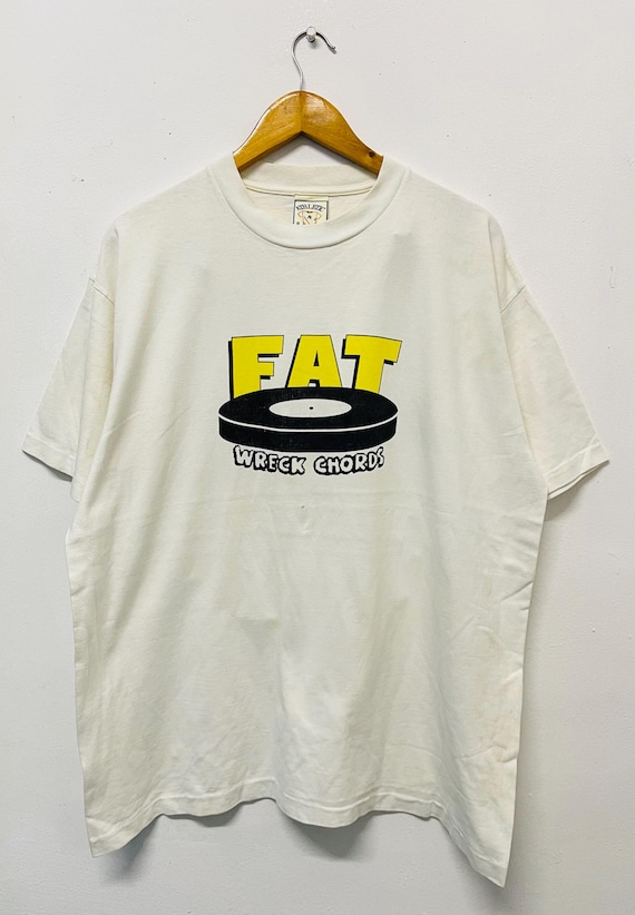 Vintage 90s Fat Wreck Chords Records Punk Music T-Shirt / 90s Punk Rock / 90s Music / 90s Tour / Ska Punk / 90s Promotional / 90s Punk Cult