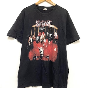 Vintage 90s Slipknot Band “ Slipknot 1999 Roadrunner Records Rock T-Shirt / Nu Metal / Tour / Concert / Black / L