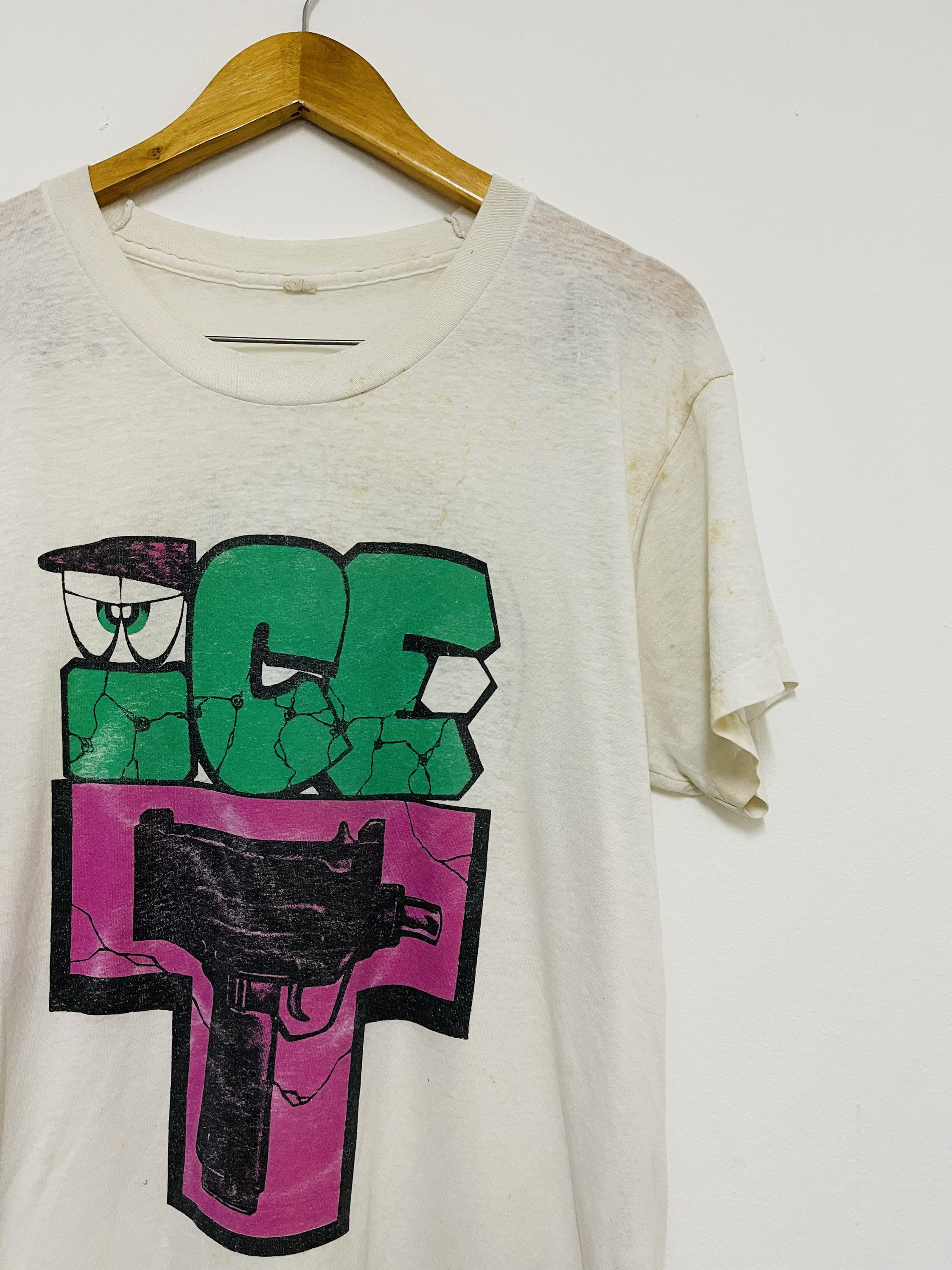 Vintage 80s Ice-t “uzi Rhyme Syndicate Prod Hip Hop Rap T Vintage 80s Ice-t “uzi Rhyme Syndicate Prod Hip Hop Rap T