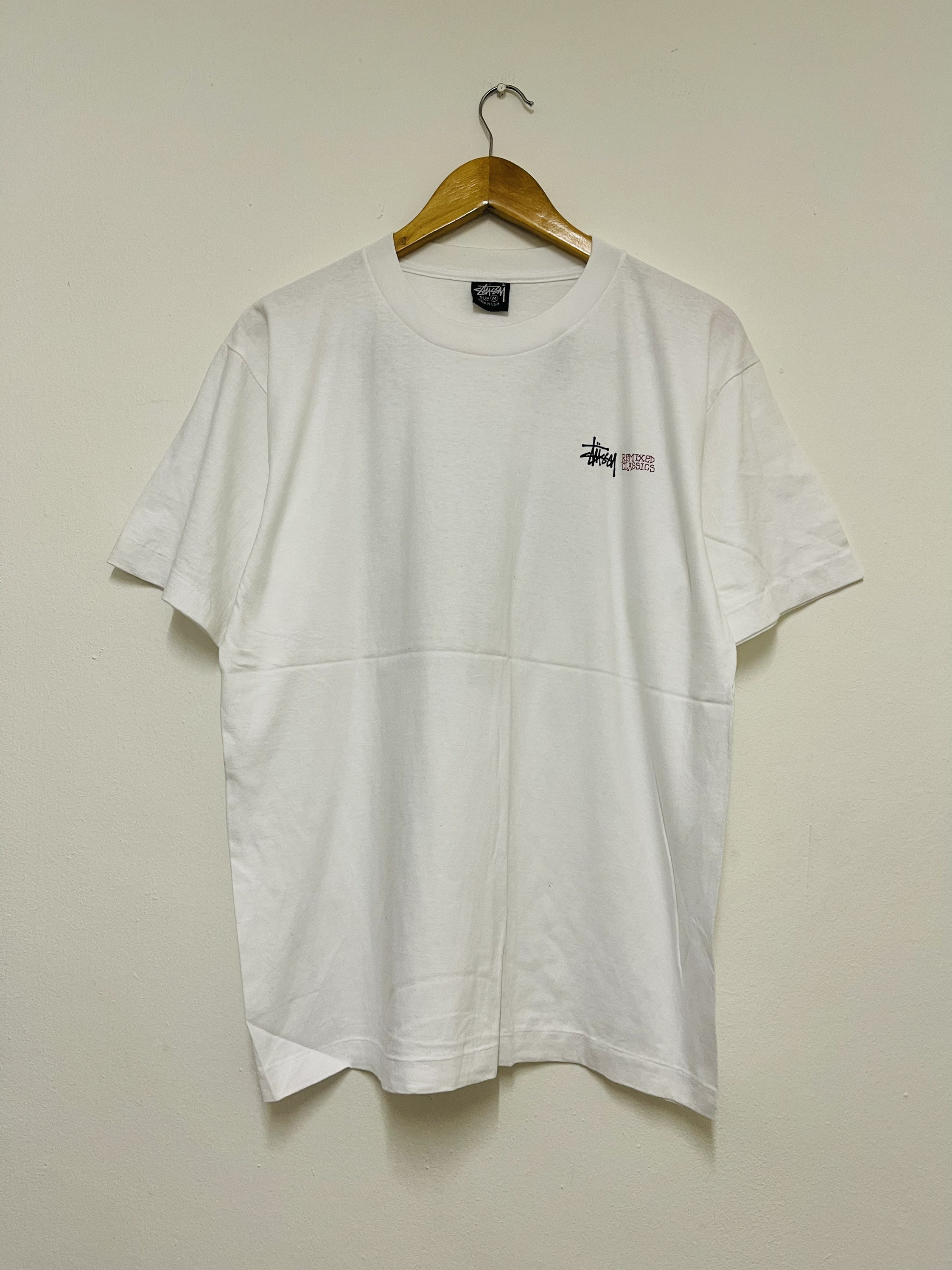 1991 Stussy FLEUE PRINTED Tee ホワイト