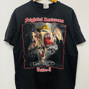 Vintage 90s Seikima-II : Frightful Restaurant 1992 Band T-Shirt / Heavy Metal / Hard Rock / Japan Music / Rock T-Shirt / Black / L