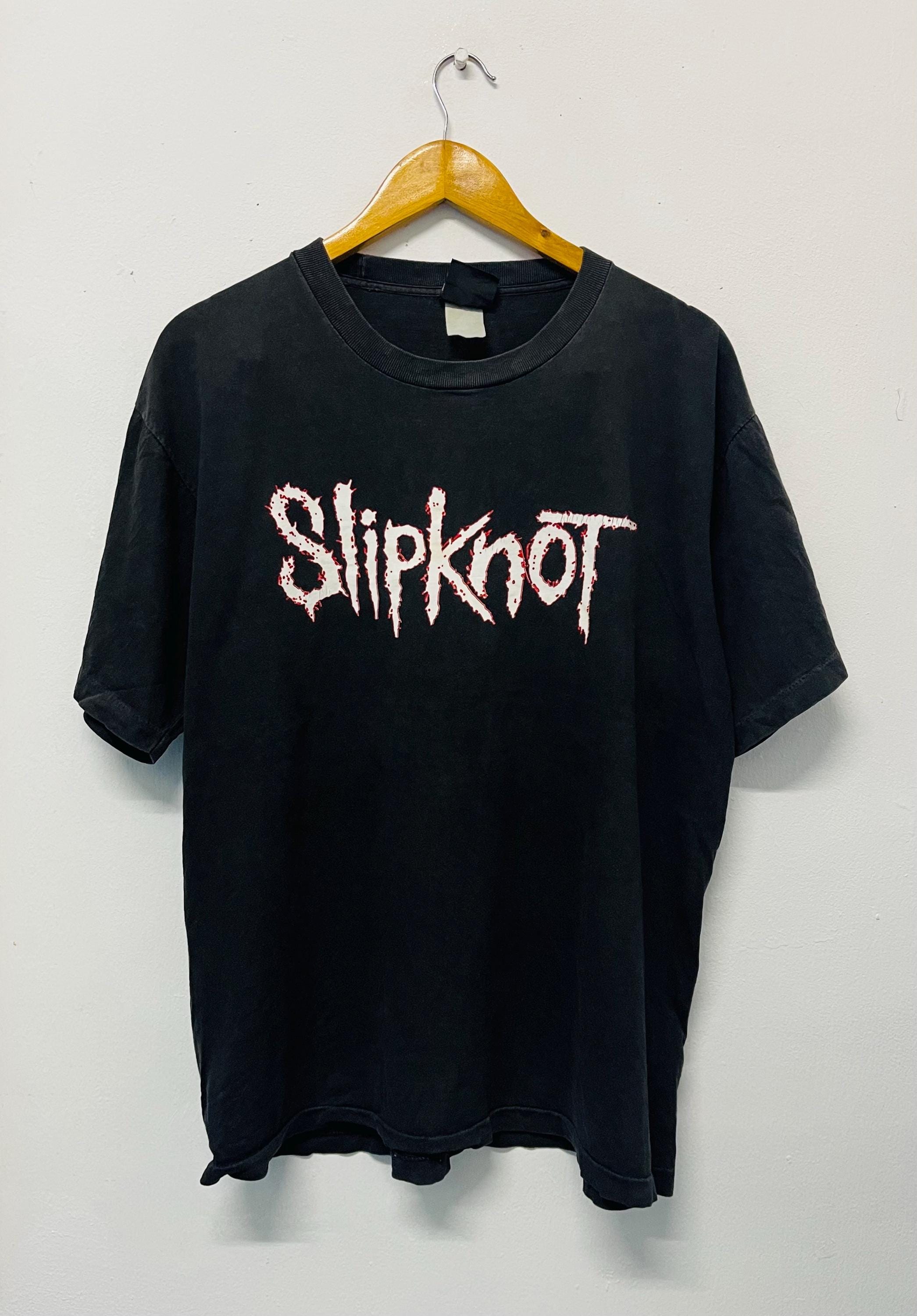 T-shirt Slipknot Vintage Très Rare 2001 - Noir, Taille XL, Très Bon état Occasion