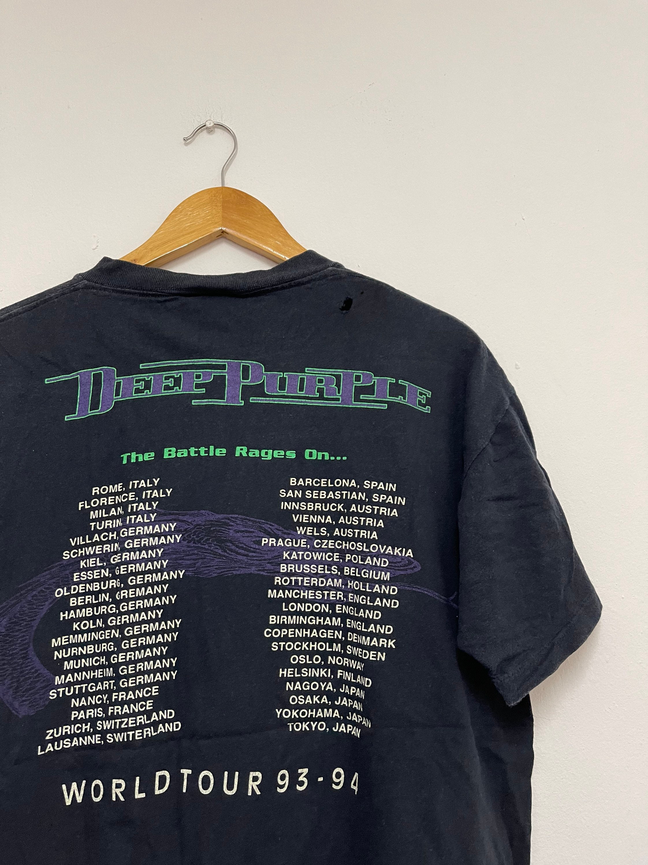 Vintage 90's Deep Purple Band 1993 Tour T-shirt / Rock Vintage 90's Deep Purple Band 1993 Tour T-shirt / Rock