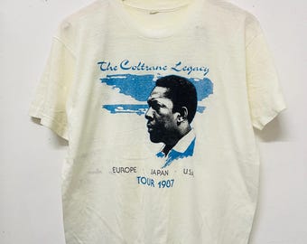 Vintage 80s John Coltrane Legacy Tour 1987 T-shirt / Stereo