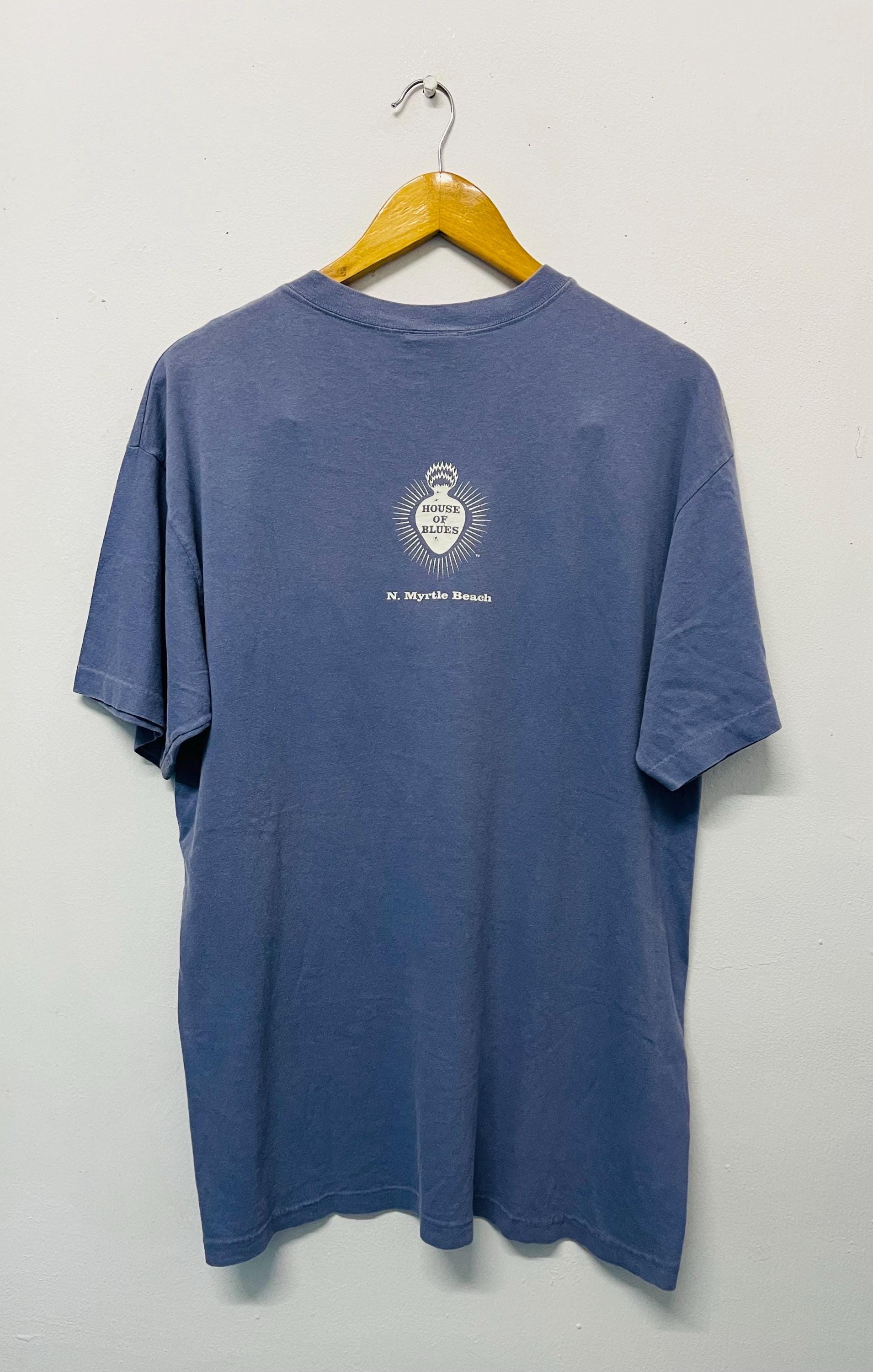 Vintage 90s Devil Fishing : House of Blues T-shirt American Live