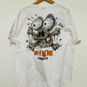 Vintage 90’s Rat Fink “ Ed Roth Artworks T-Shirt / Pop Art / Tattoo / Streetwear / White / L