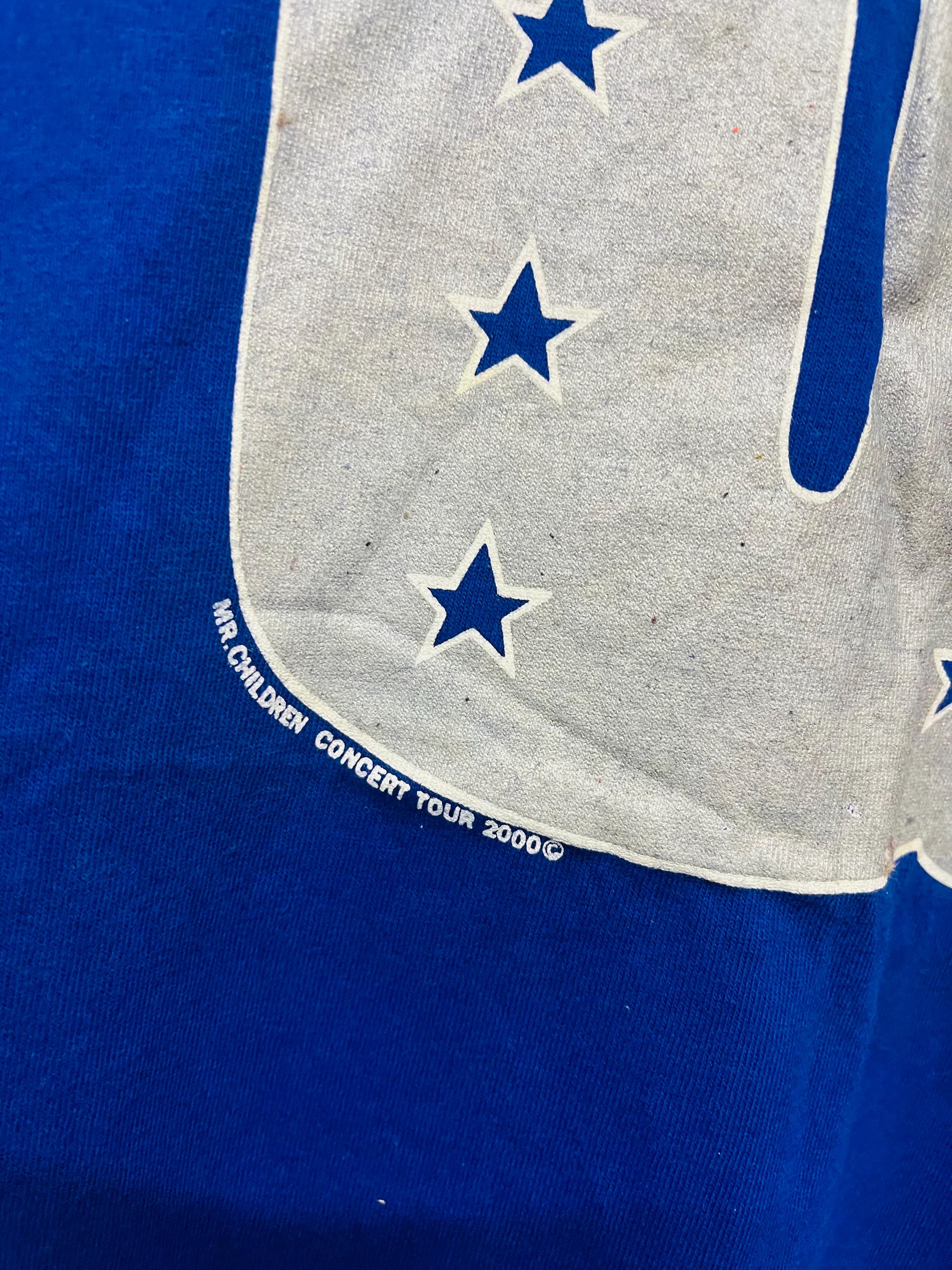 Vintage 00s Mr Children Concert Tour Q 2000 Japanese Band T-shirt