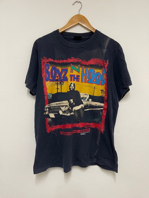 Vintage 90s Boyz in the Hood Ice Cube 1991 Film Movie T shirt Rap Tee Hip Hop Culture Music Streetwear Black L Etsy Canada