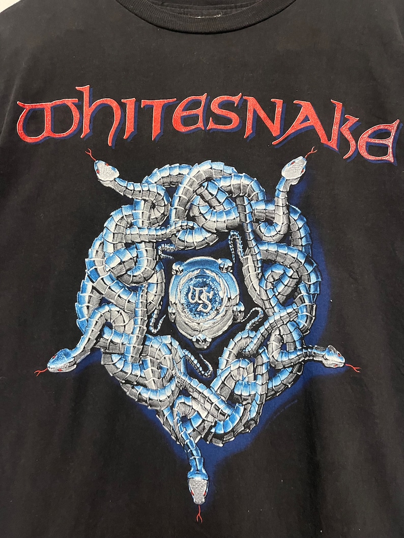 Whitesnake Live... In The Heart... t-shirt black hard rock band all sizes S-5XL