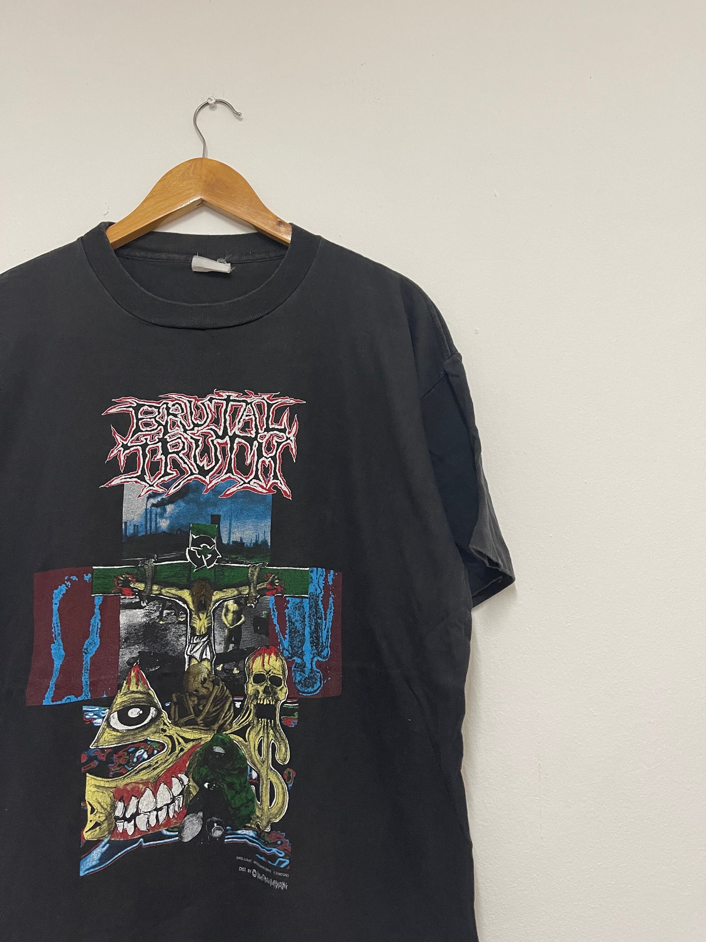 Vintage 90s Brutal Truth “ Extreme Condition 1992 Grindcore Music