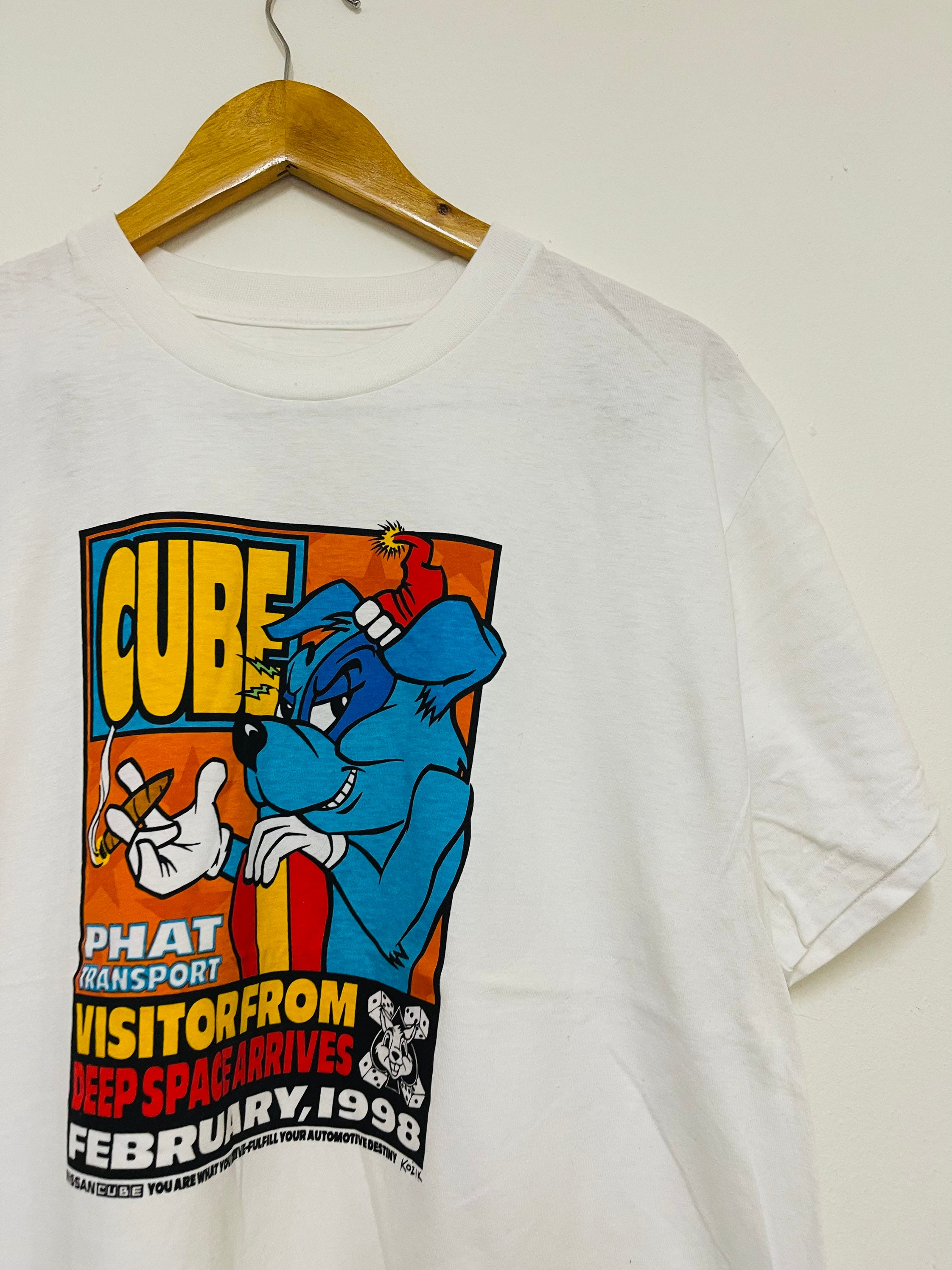 Vintage 90's Cube 1998 by Frank Kozik Artwork T-shirt