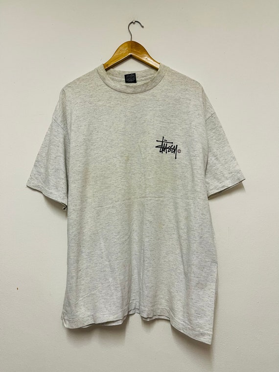 Vintage 90s Stussy T-shirt / Worldtribe / Big Logo / Spell