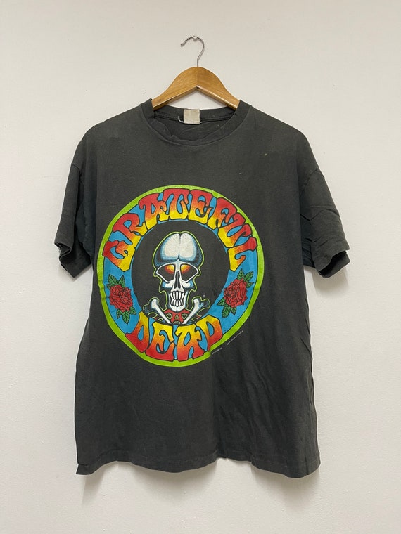 Vintage 90s Gratefull Dead 1991 Band T-Shirt / Ps… - image 1