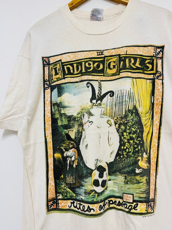 【最安値】 1992 Girls Indigo 90's Vintage Folk Female / T-shirt Music ミュージシャン