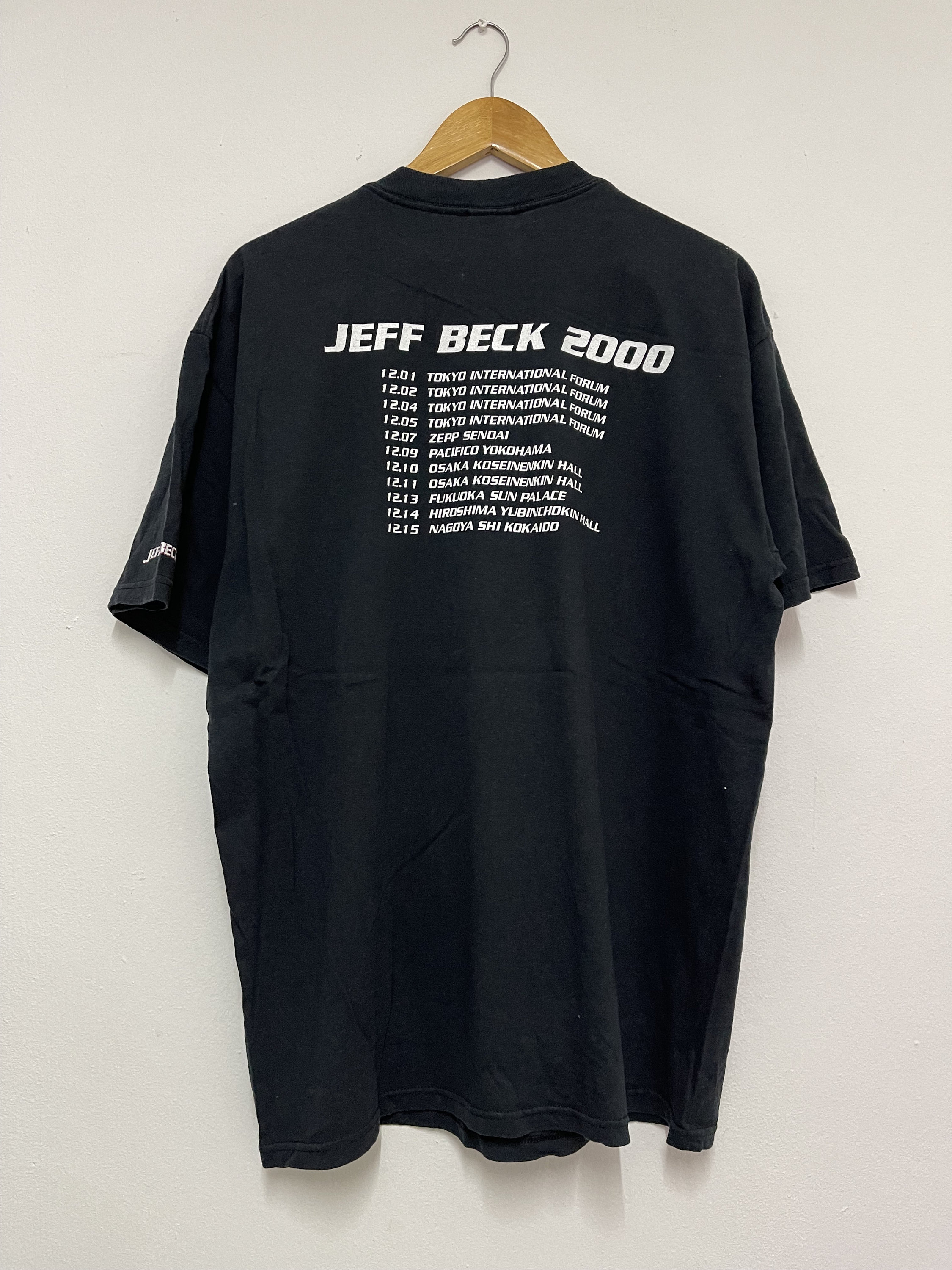 Vintage Y2K Jeff Beck “wired 2000 Japan Tour Rock T-shirt