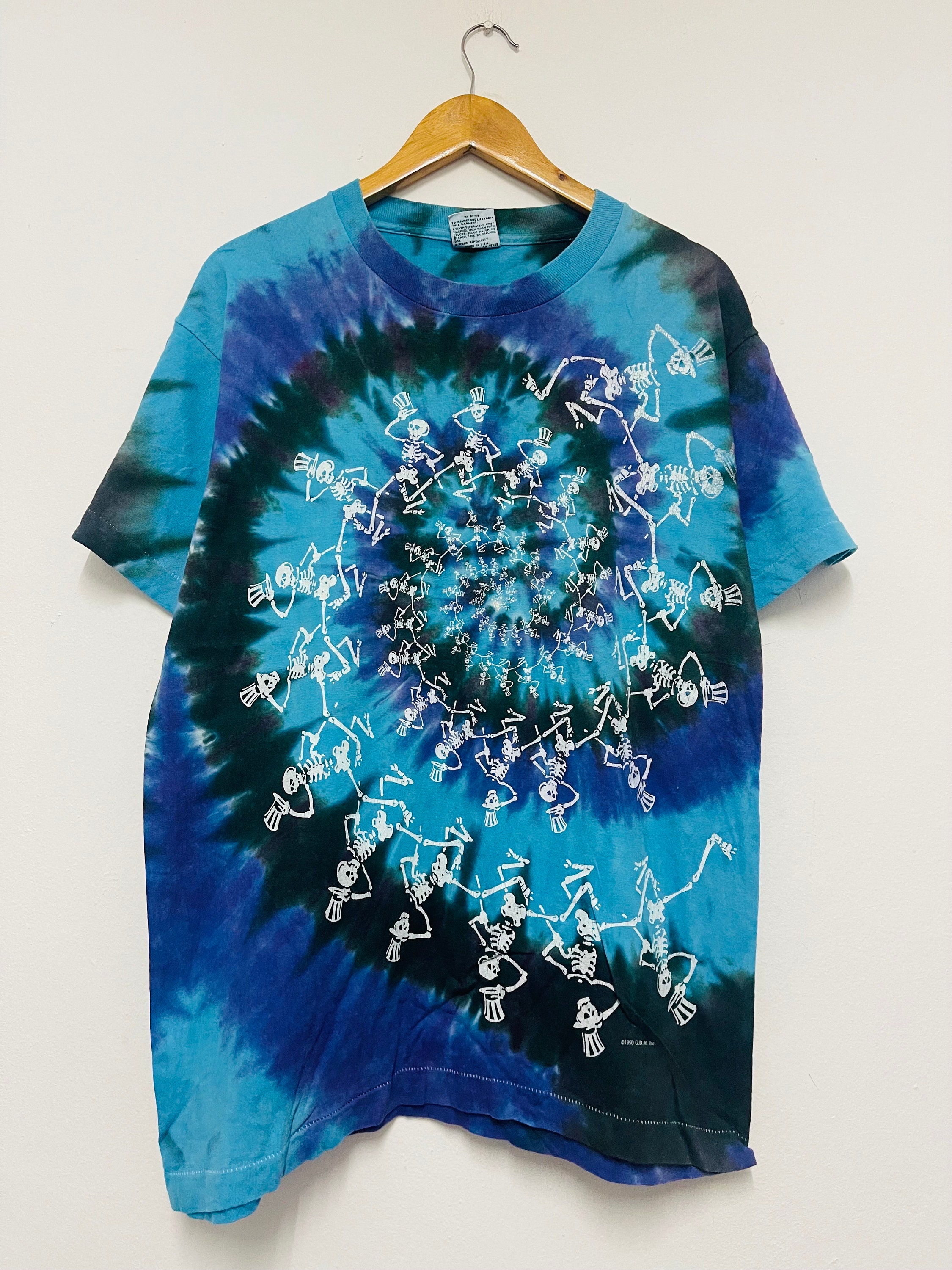 Vintage 90s Grateful Dead : Dancing Skull 1990 Psychedelic Rock 