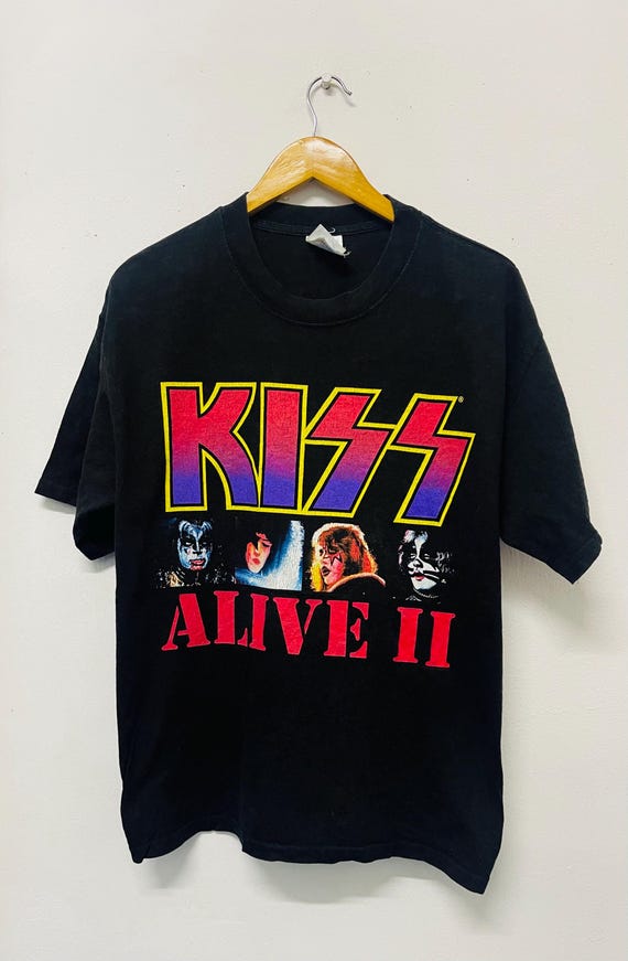 Vintage Y2K Kiss Band : Alive II T-shirt / Heavy Metal / Hard Rock