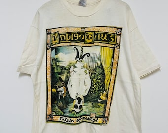 Indigo Girls Rites of Passage 90's Tシャツ Vintage 90's Indigo Girls 1992 Folk Music T-shirt / Female Band