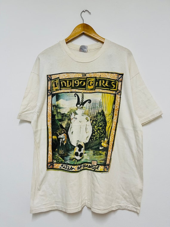 XL 90s USA製INDIGO GIRLS ビンテージ バンド Tシャツ Vintage 90's Indigo Girls 1992 Folk Music T-shirt / Female
