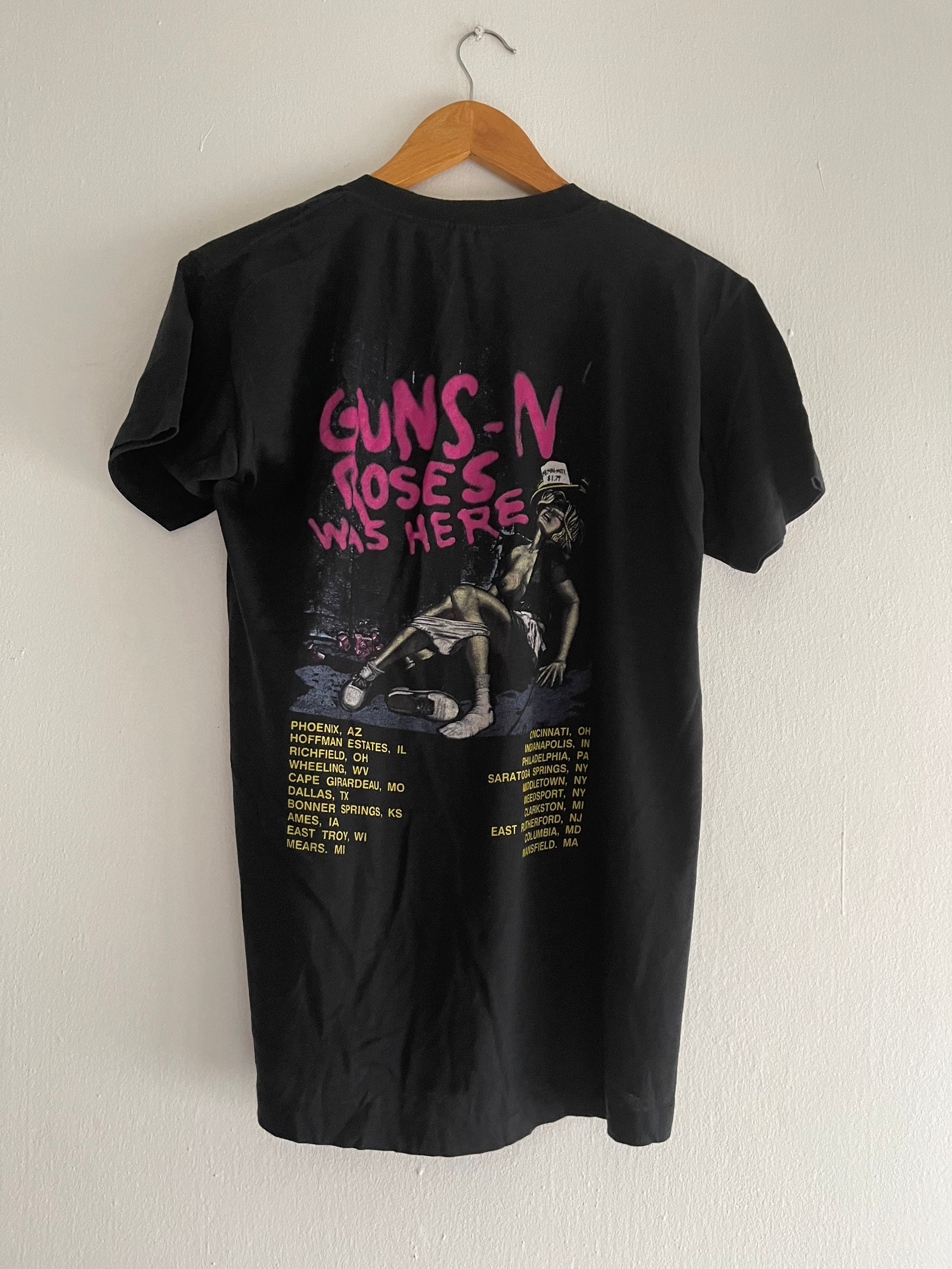 Vintage 80s Guns N Roses “ Was Here 1986 Rock T-shirt / Rock N