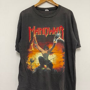 MANOWAR Tシャツ 1994年ビンテージ激レア　ロングTシャツ 1994 MANOWAR ヴィンテージ レア コンサート ツアー Tシャツ