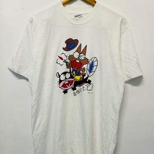 Vintage 90s Osomatsu-kun T-Shirt - Fujio Akatsuka Manga Anime White M