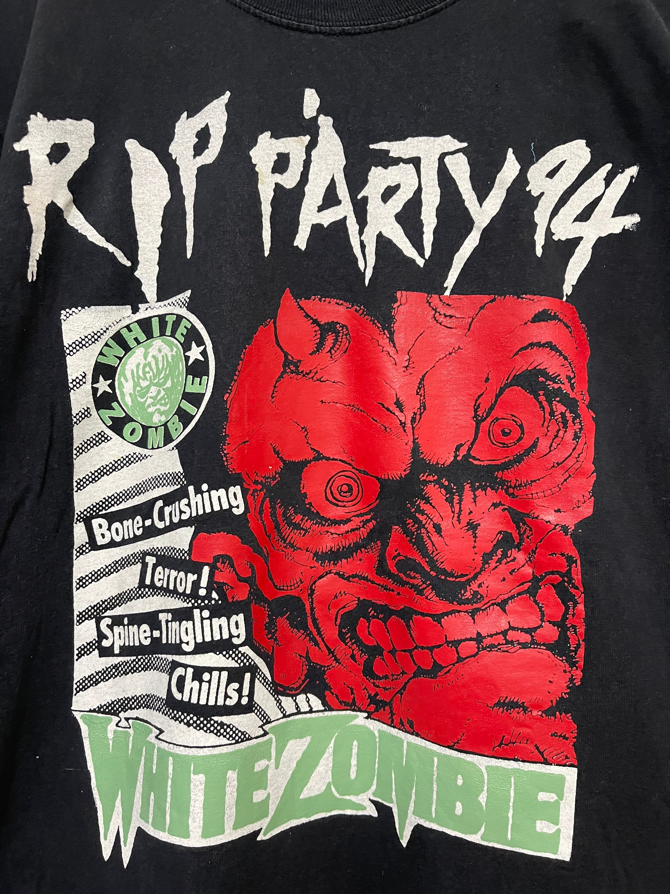 Vintage 90s Rip Part 1994 White Zombie Pantera Metal T-shirt 
