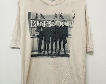 Camiseta vintage de The Beatles (año 2003) / Rock and Roll / Hard Rock / Retro de los años 2000 / Rara / Ropa urbana / Color crema / Talla 2XL