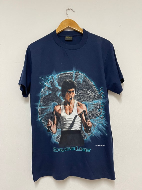 Vintage 90’s Bruce Lee Film T-Shirt / Movie / Mar… - image 1