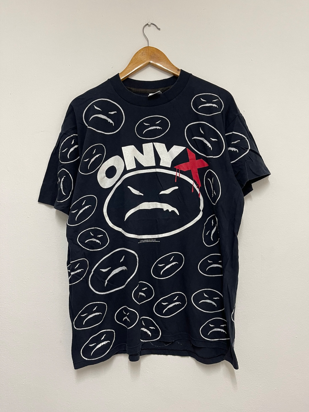Vintage 90s Onyx 1993 Overprints Hip Hop Music T-shirt / 90s Hip