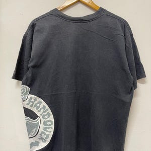 Camiseta vintage Street Razor de los 90: &quot;Handover&quot; / OJ Wheels / Skateboarding / Santa Cruz / Skate Surf / Tokyo Streets / Rave / Azul marino / L