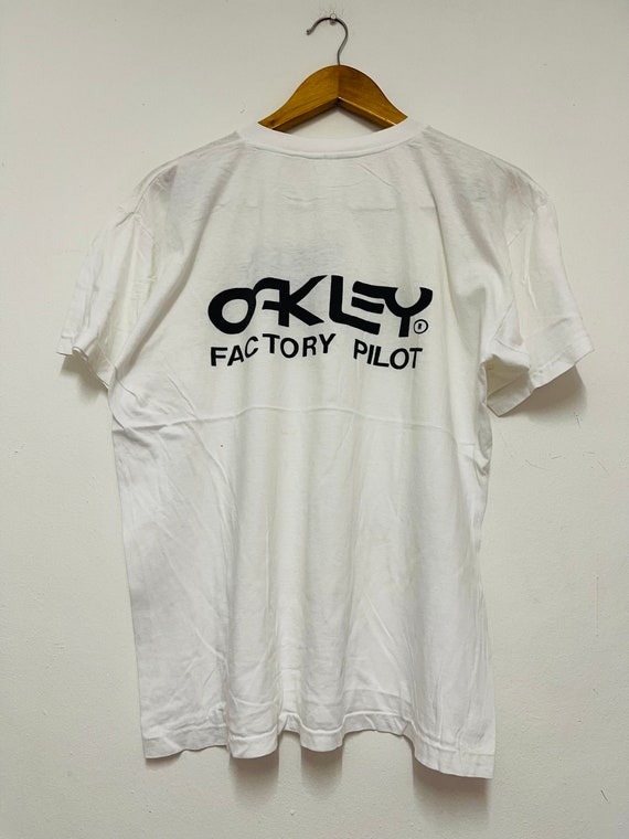 トップス 90s OAKLEY INDUSTRIAL L GEAR PRINT T 90s OAKLEY INDUSTRIAL METAL GEAR PRINT T