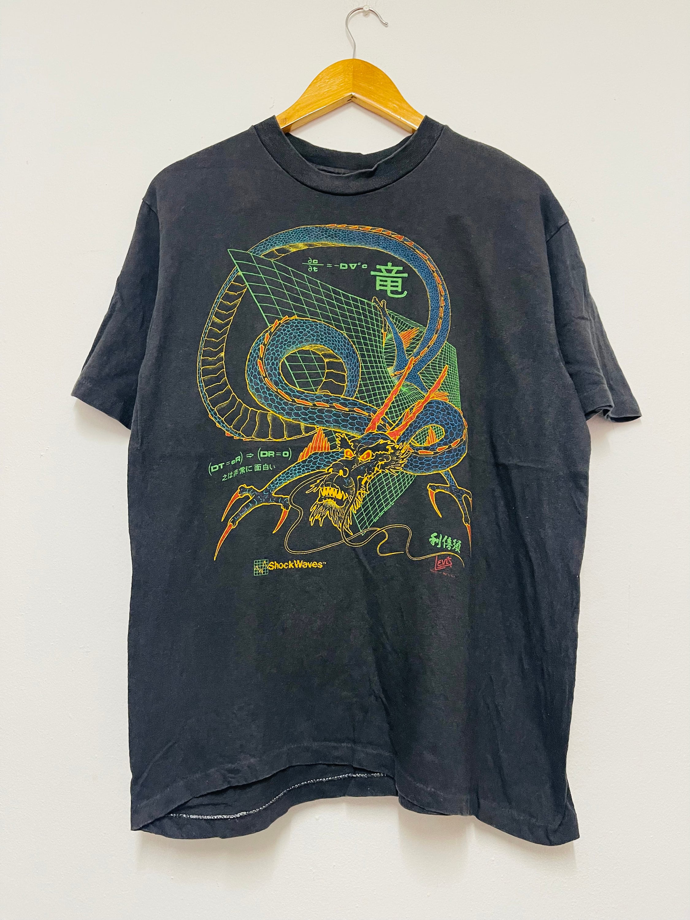Vintage 80s Levi's Shockwave Japan Issue T-shirt / Artwork