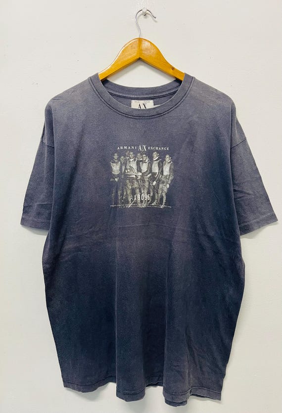 Vintage 00s Armani Exchange T-Shirt / 00s Modelling / 00s Promotional / 00s Agents / 00s Fotofolio / 00s Photography / Foto T-Shirt / Black