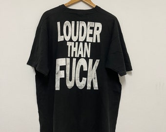 Vintage 90s Ice-t “ Louder Than Fuck “ World Tour Rap T-shirt