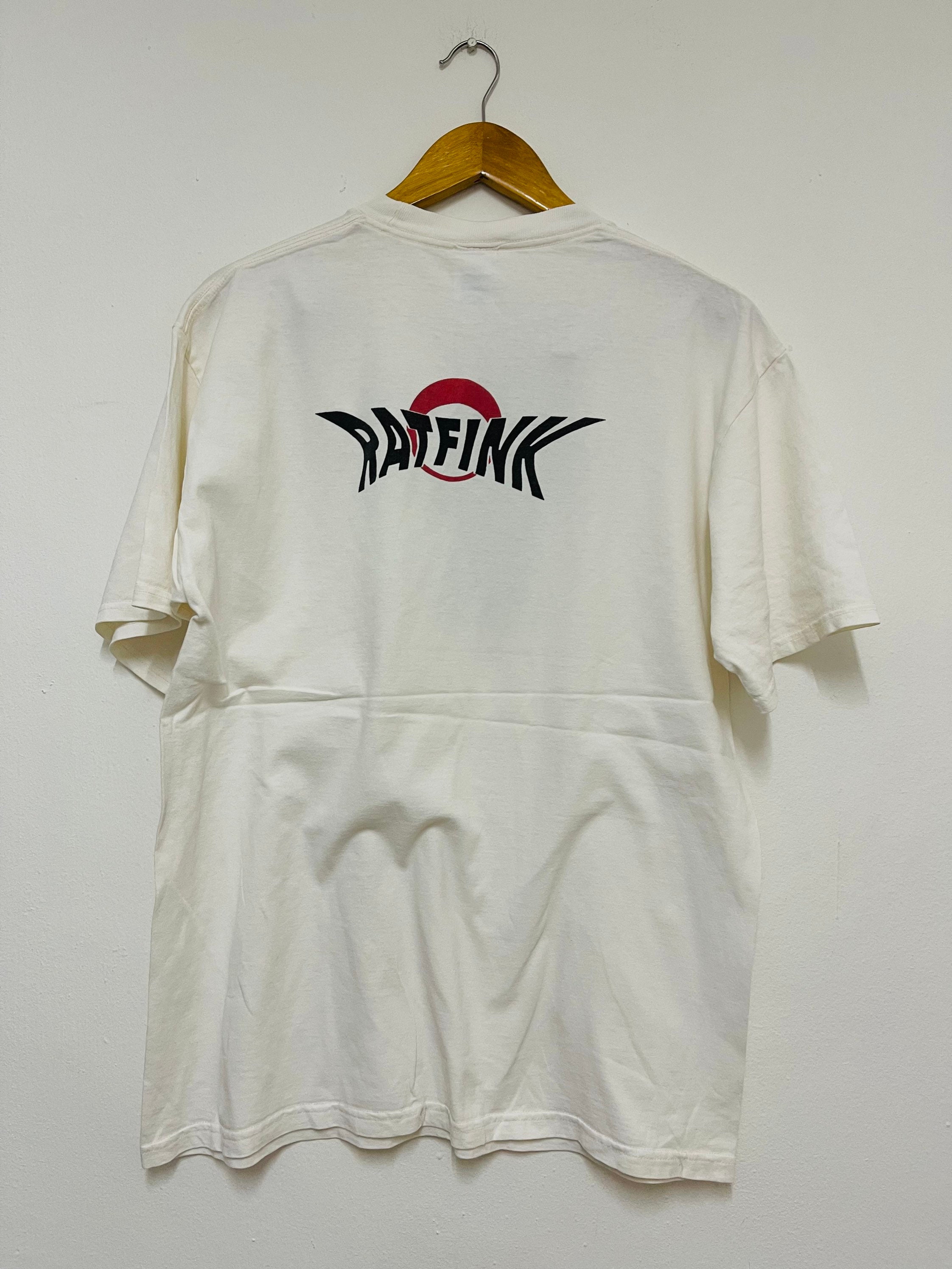 Vintage 90s Rat Fink by Ed Roth 1994 Artwork T-Shirt / Pop Art 