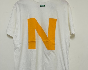 Vintage 90’s United Colors Of Benetton T-Shirt / Streetwear / M / White / Rare