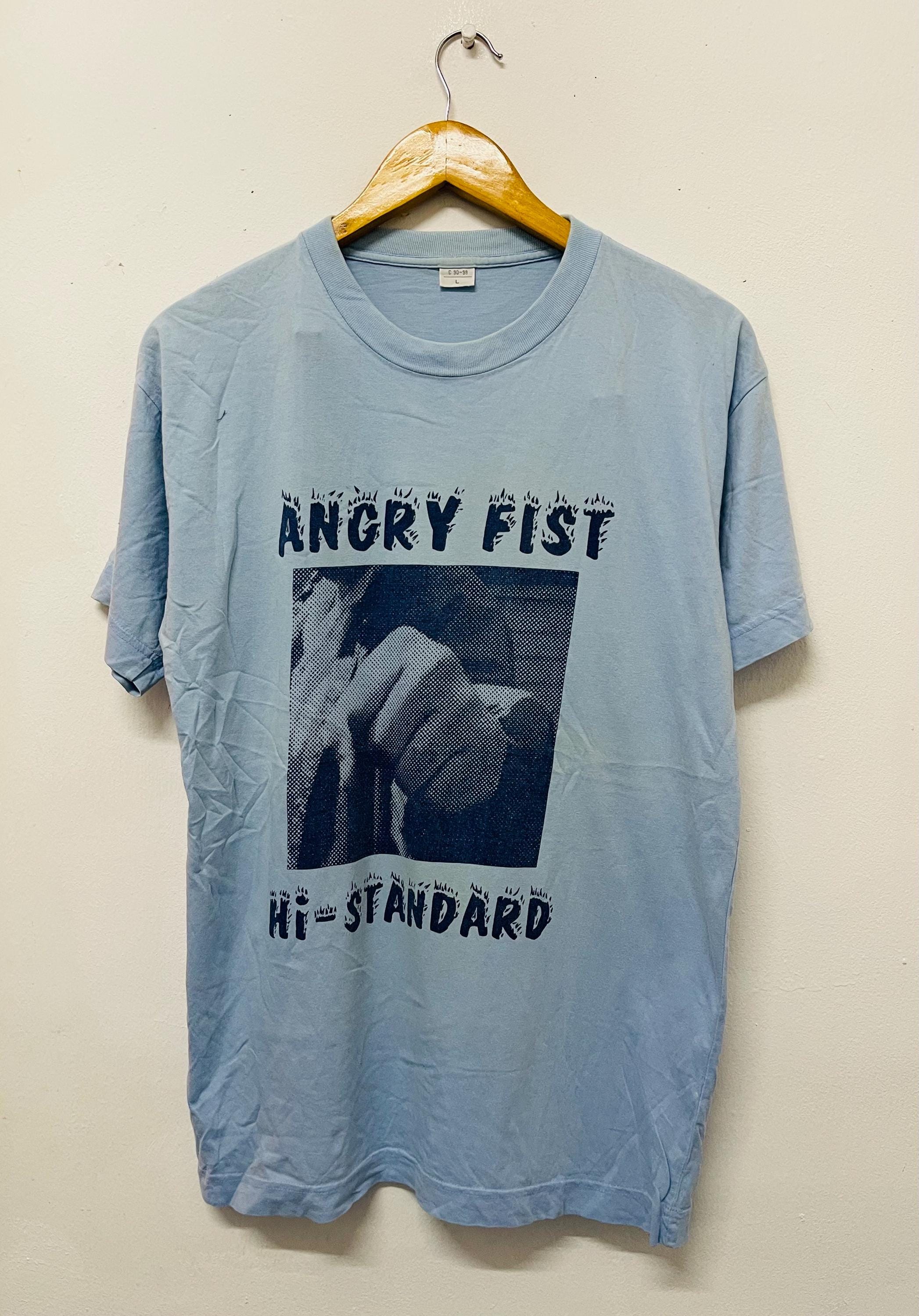 福袋 公式 Vintage 90s Hi-standard : Angry Fist 1997 Band T-shirt ミュージシャン