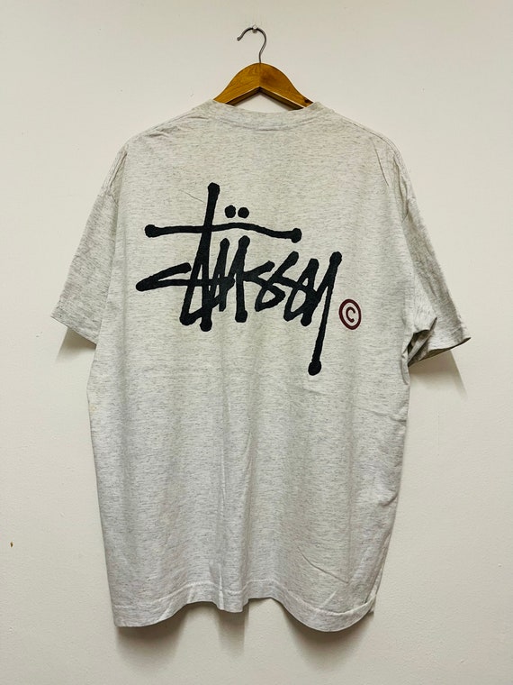 Vintage 90s Stussy T-shirt / Worldtribe / Big Logo / Spell