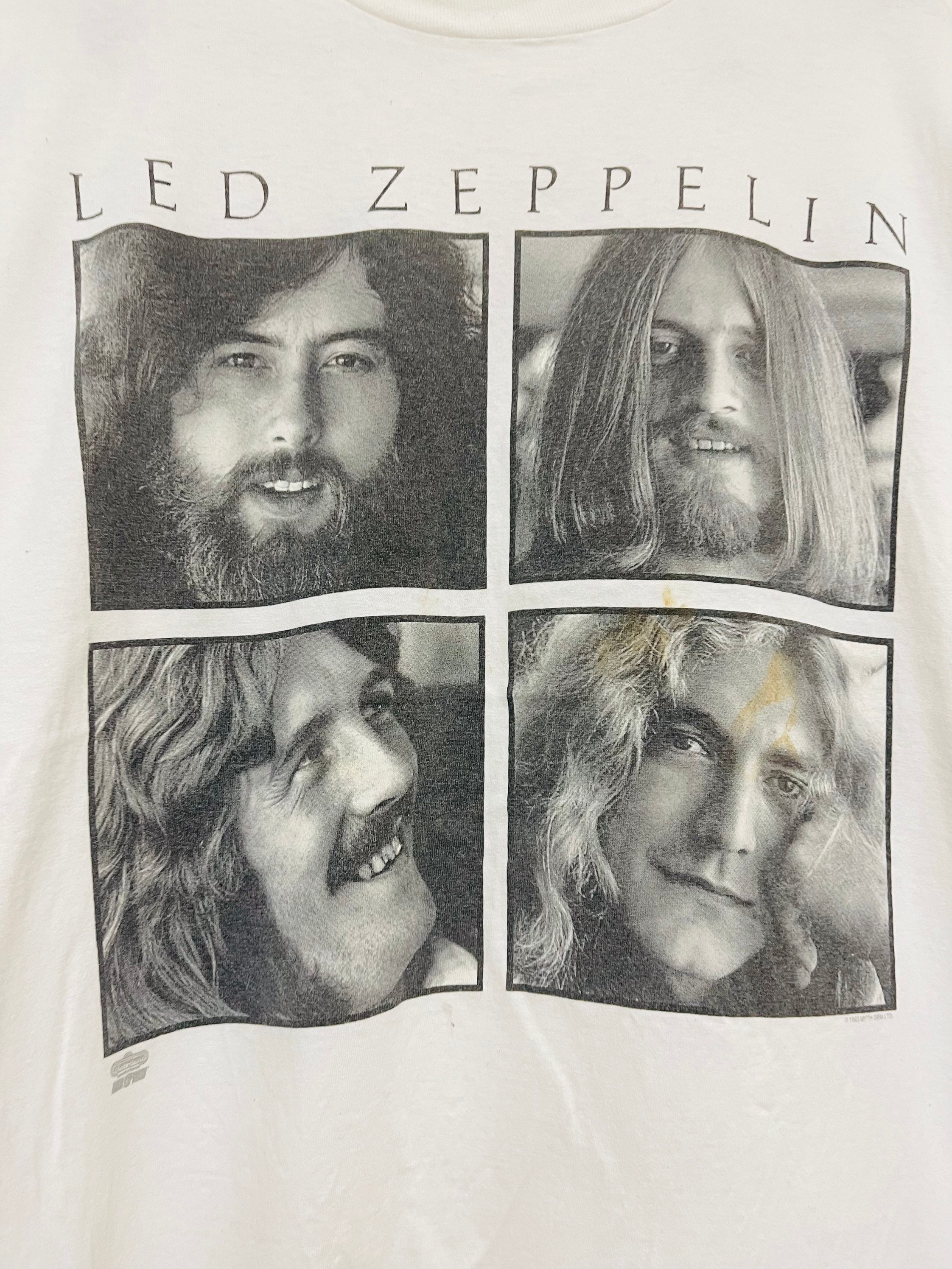 Vintage 90s Led Zeppelin 1992 Self Portrait Photo Rock T