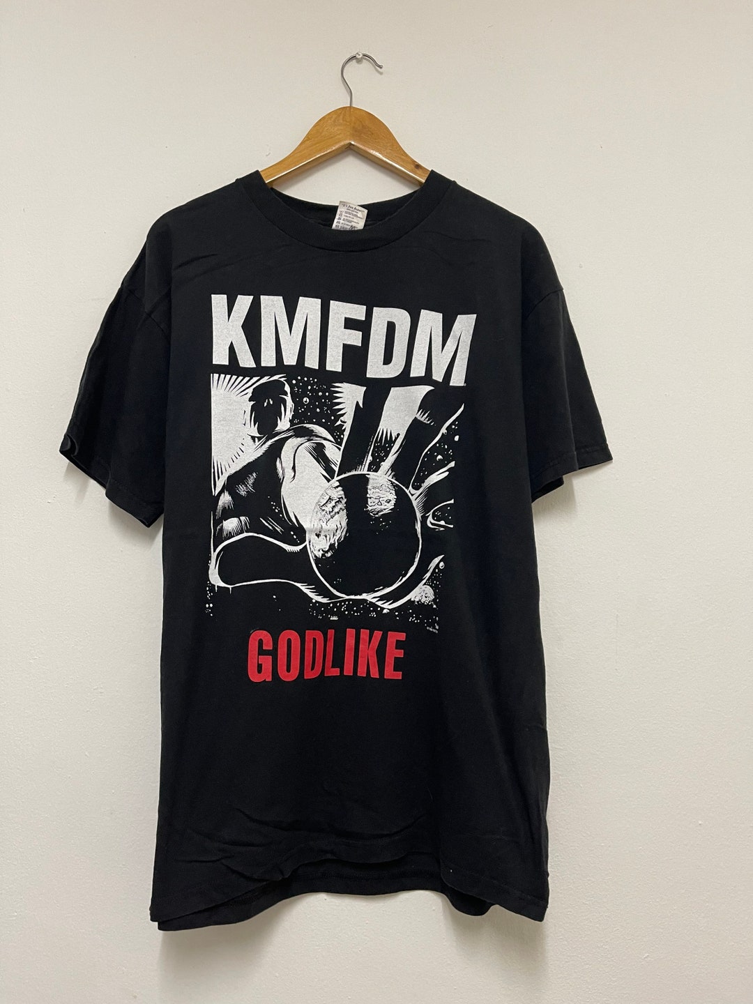90s ビンテージ　KMFDM バンドTシャツ Vintage 90s KMFDM Band “ Godlike 1998 Industrial Metal T-shirt
