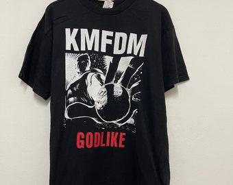 Vintage 90s KMFDM Band “ Godlike 1998 Industrial Metal T