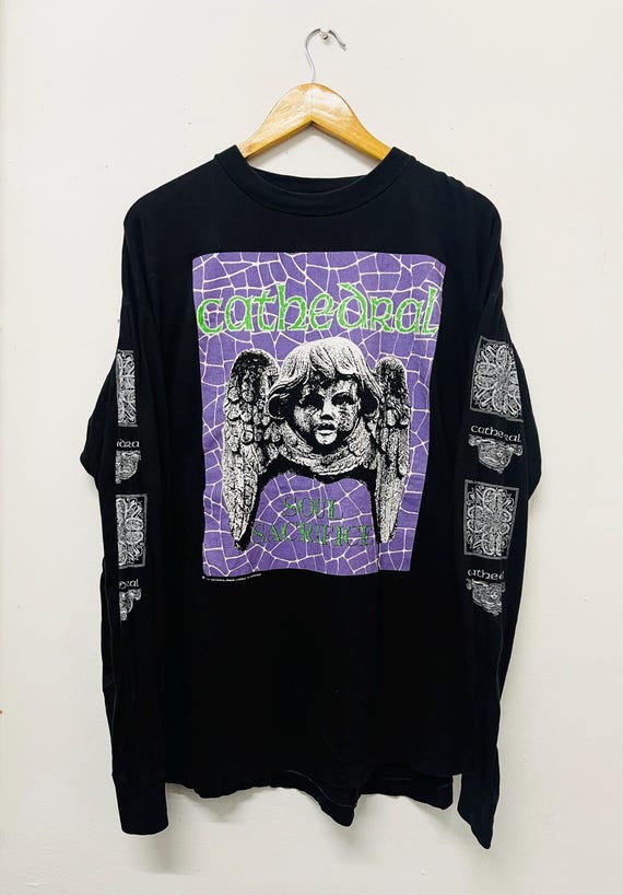 Vintage 90s Cathedral Band : Forest of Equilibrium 1991 Tour T